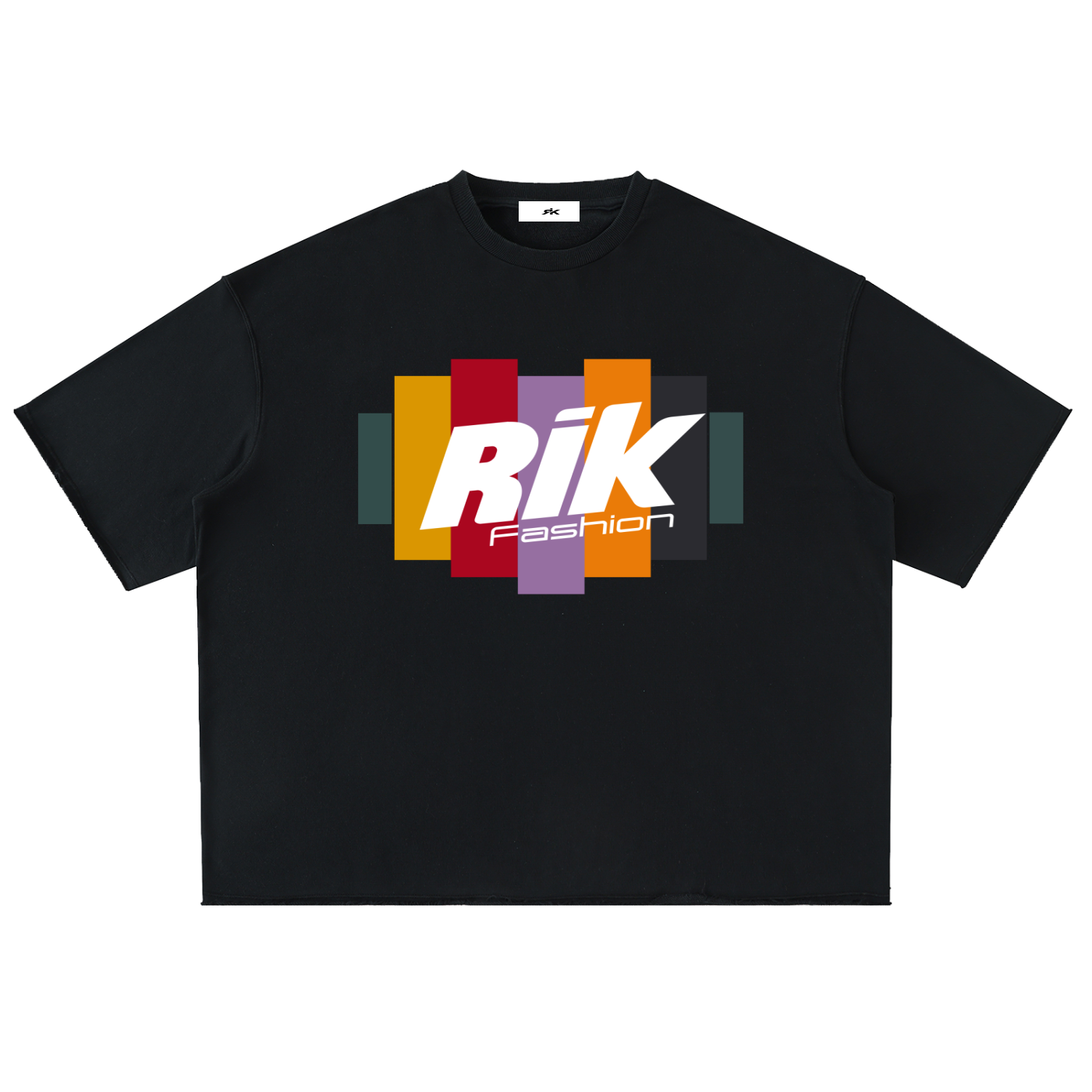 Washed Rolled Hem Half Sleeve T-Shirt