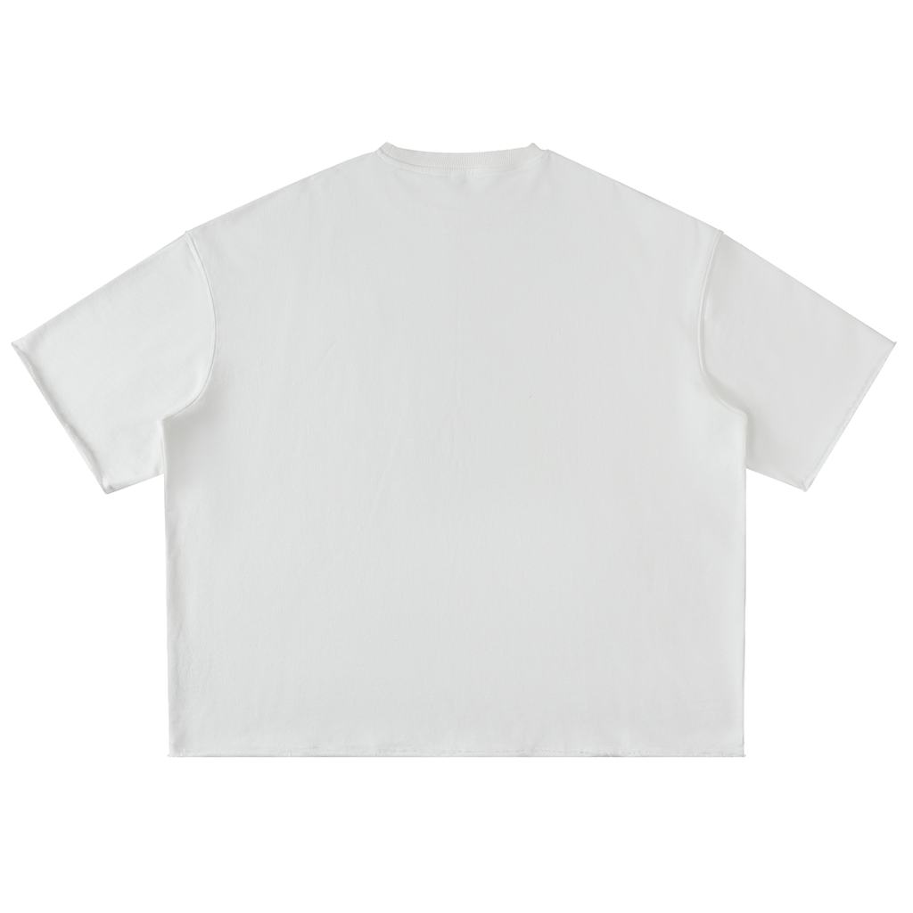 Washed Rolled Hem Half Sleeve T-Shirt