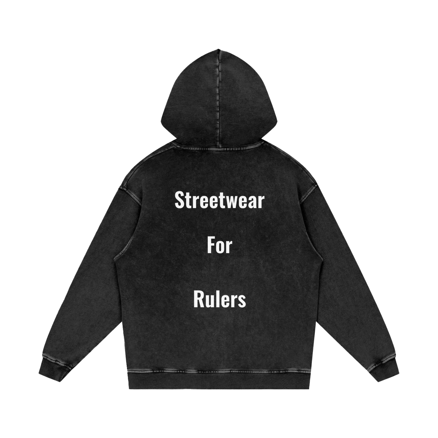 Snow Washed Loose Cotton Hoodie